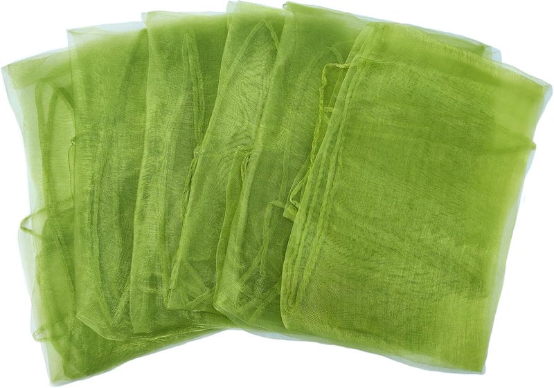 Lolakee Dance Scarves 12 Pcs Juggling Scarves for Kids Play Silk Scarve for Babies Toddlers Children Movement Learning Education Musical Accessories Colorful Scarfs Magic Tricks Performance (Army Green) - Image 3